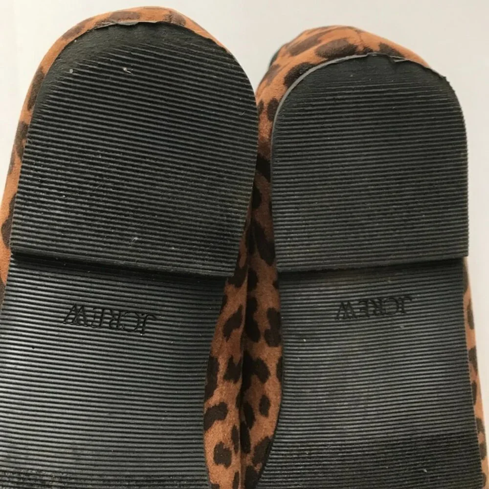 JCREW Factory Girls' leopard ballet flats K13